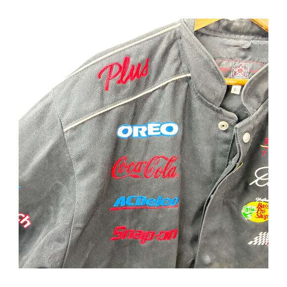 Vintage Dale Earnhardt Goodwrench Service Plus Black NASCAR Jacket Men’s Large - Picture 5 of 13